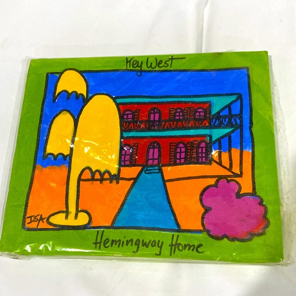 NWT Original Canvas Painting of Hemingway Home in Key West 8” X 10” - Picture 1 of 3
